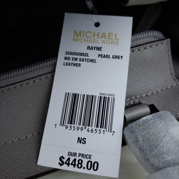 🌺NWT Michael Kors MD EW Rayne Satchel pearl grey - Picture 8 of 8